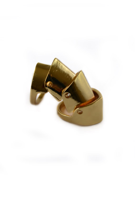 Armour Claw Ring 24K Gold