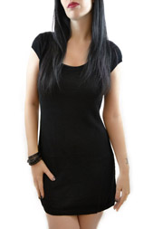 Sourpuss Stitch Skull Black Dress