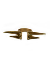 Golden Long Spikes Ring