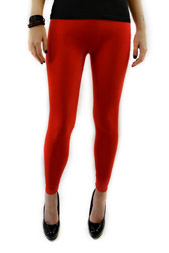 Red Bright Disco Leggings